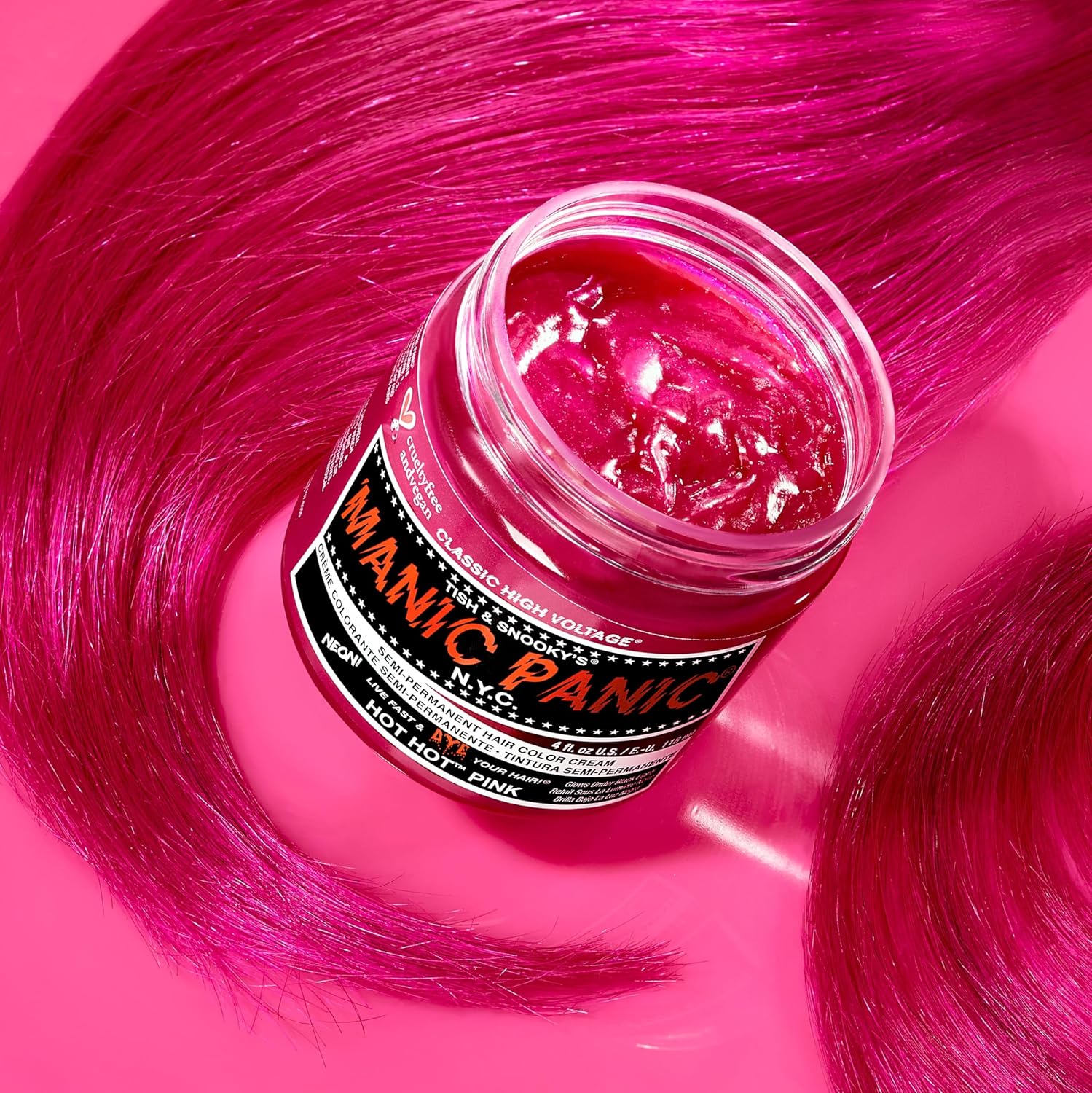 Manic Panic - Hot Hot Pink Classique - 3x118ml - végan, semi-permanente, sans cruauté