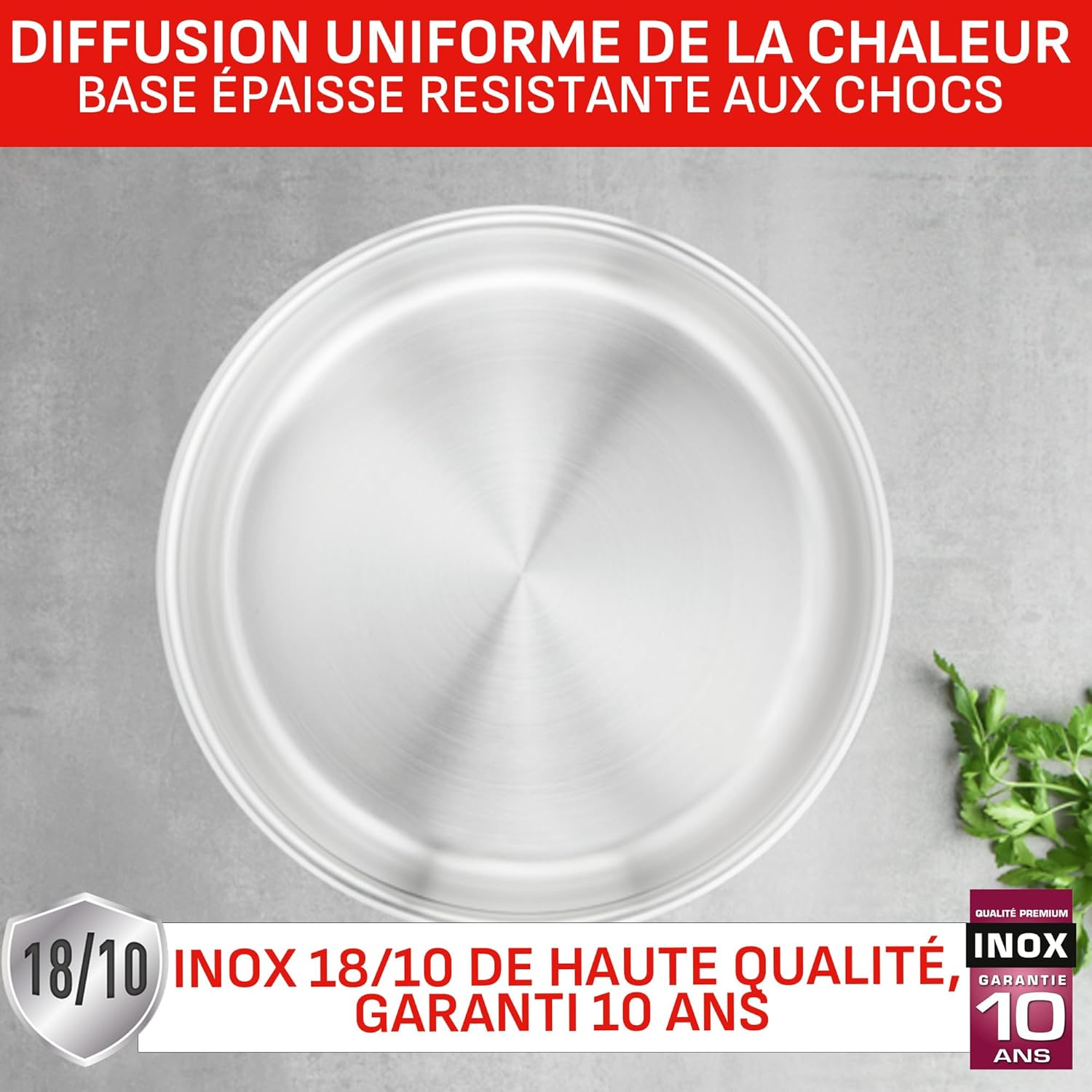 Tefal - Ingenio Preference On - 16/18/20 cm - inox, induction, poignée amovible, empilable, gain de place L898S334