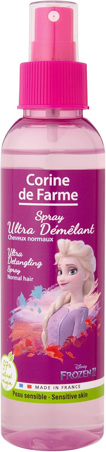 Corine de Farme - Spray démêlant Reine des Neiges 2 - 200ml - brillance cheveux, sans paraben, peau sensible