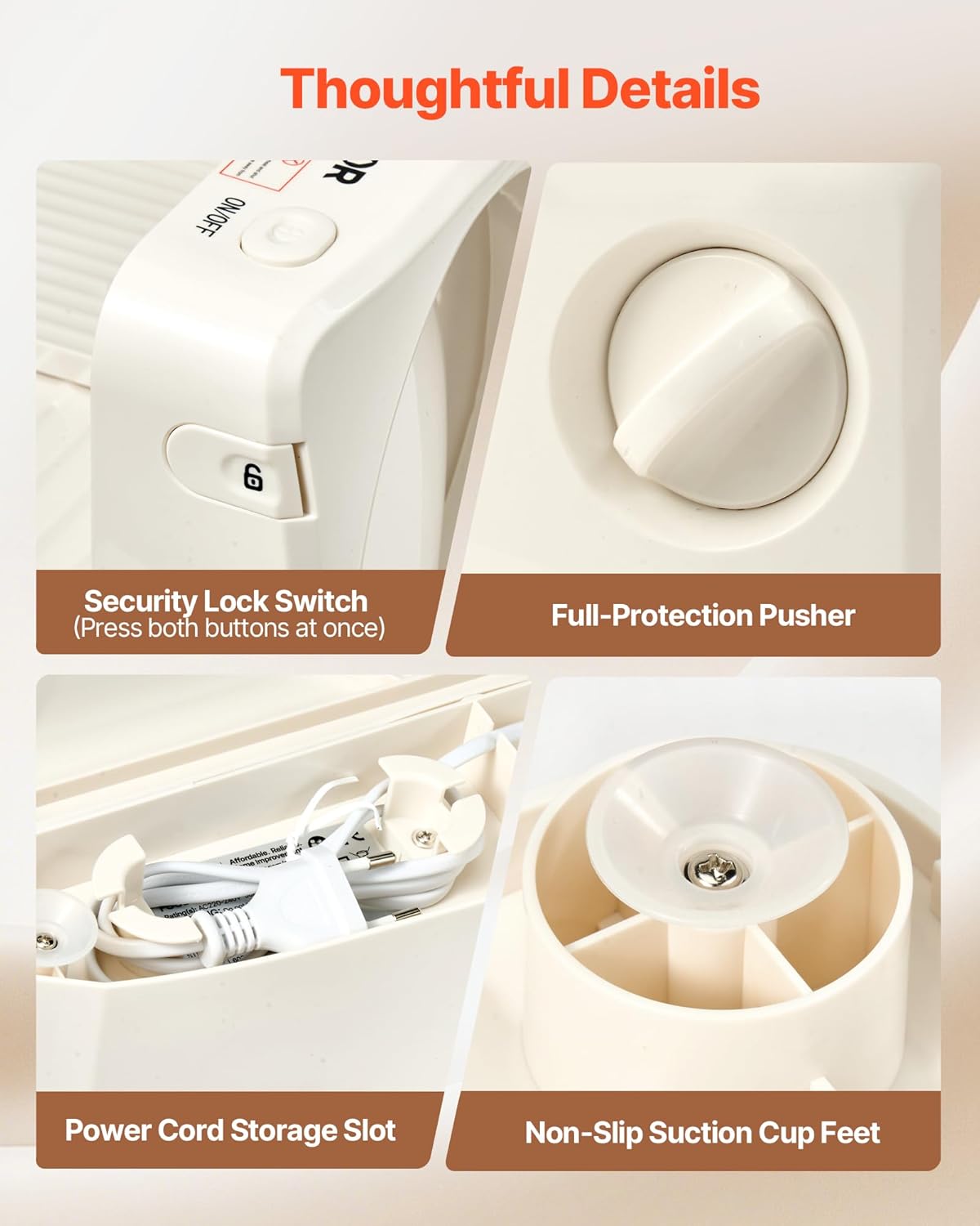 VEVOR – Trancheuse électrique 180W – lame 170mm, épaisseur réglable, coupe 60-90tr/min