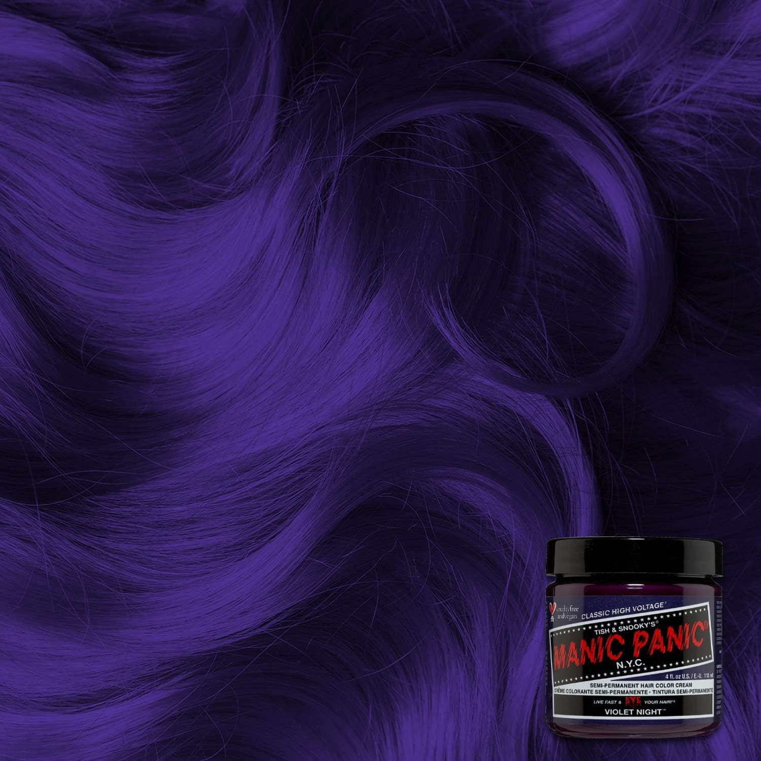 Manic Panic - Violet Night Classic Creme - 118ml - vegan, semi-permanent, cruelty free