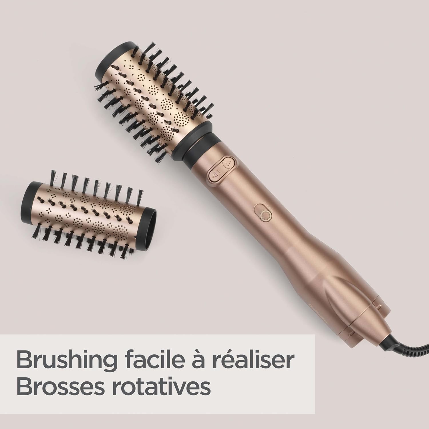BaByliss - Brosse soufflante Dual 50/40mm, ionique, 2 vitesses, AS952E