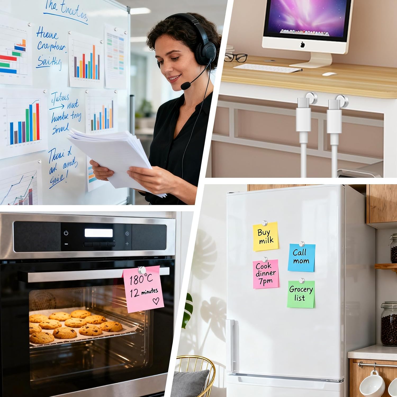 Oderra - Aimants Néodyme Série 60PCS - 6x3mm - puissants, boîte de rangement