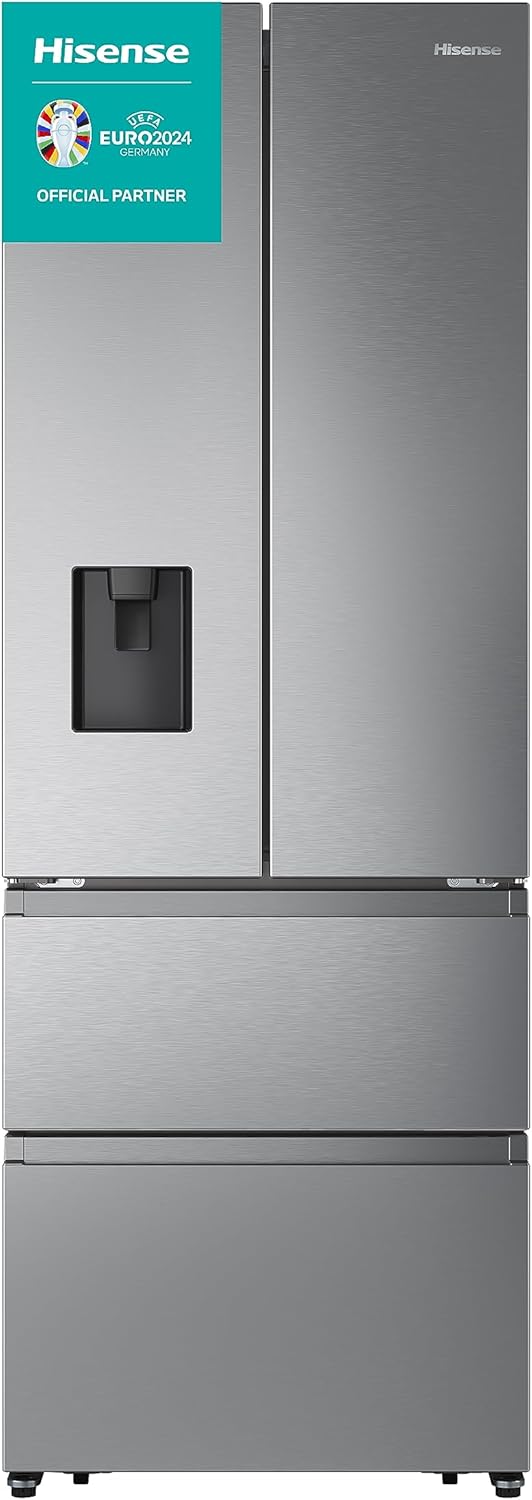 Hisense - réfrigérateur French Door - 200 cm - NoFrost, 336L/149L, distributeur d'eau, 38 dB - RF632N4WIE