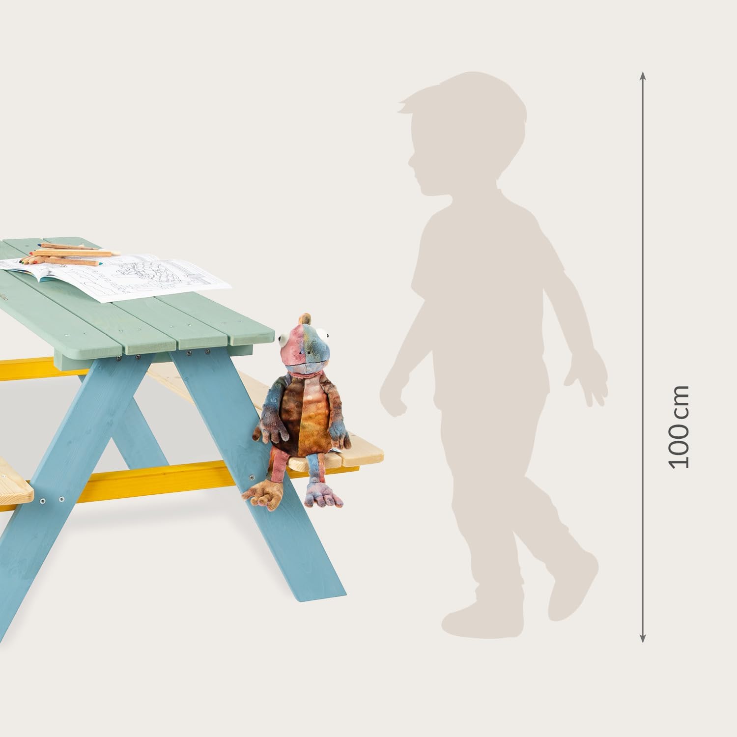 Pinolino - Nicki (série enfant) - table et chaises bois verni - 201616