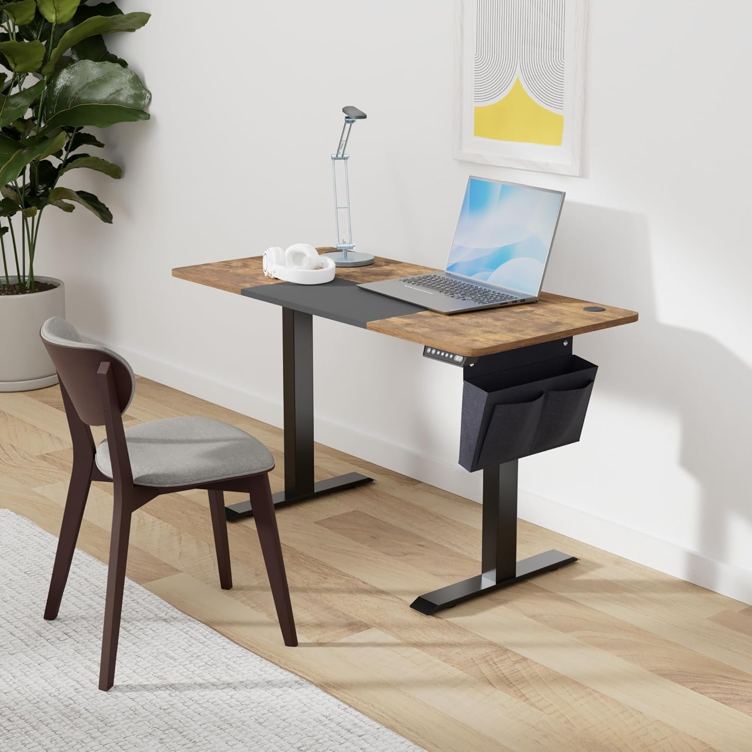 SONGMICS - bureau électrique LSD015X01 - 120x60 cm - réglable, mémoire 4 hauteurs