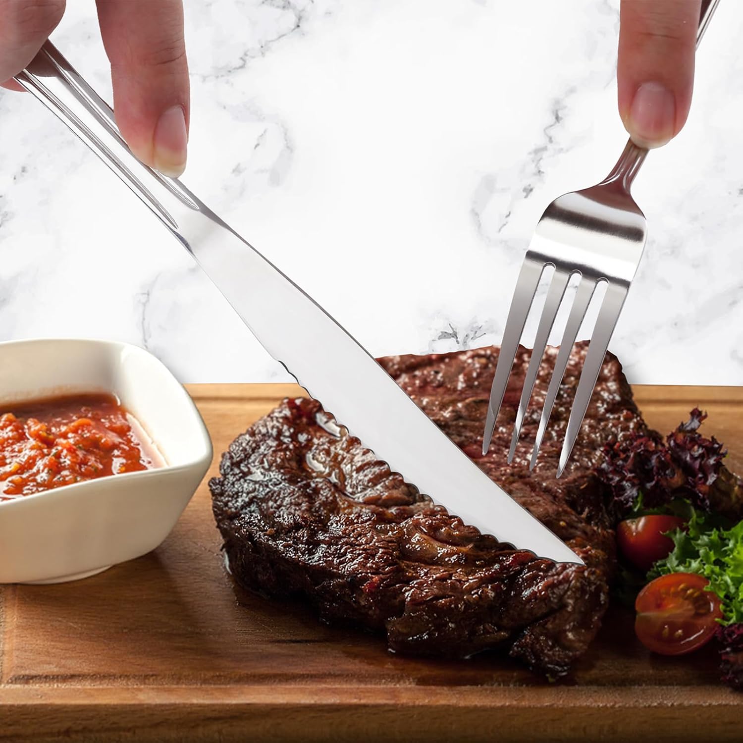 Hunnycook - set de couverts 30 pièces - acier inox, lave-vaisselle