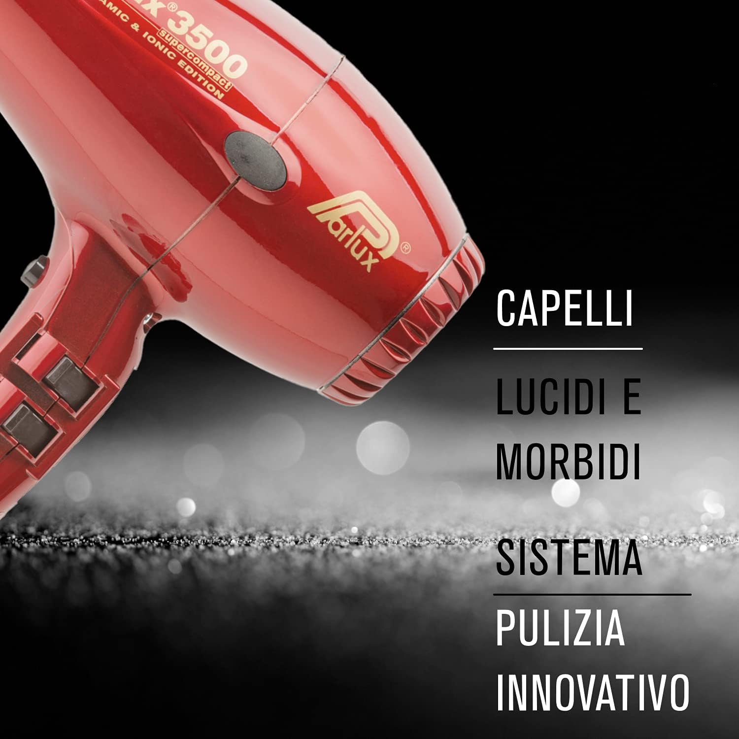 Parlux - Supercompact 3500 - compact - ionique, céramique, rouge