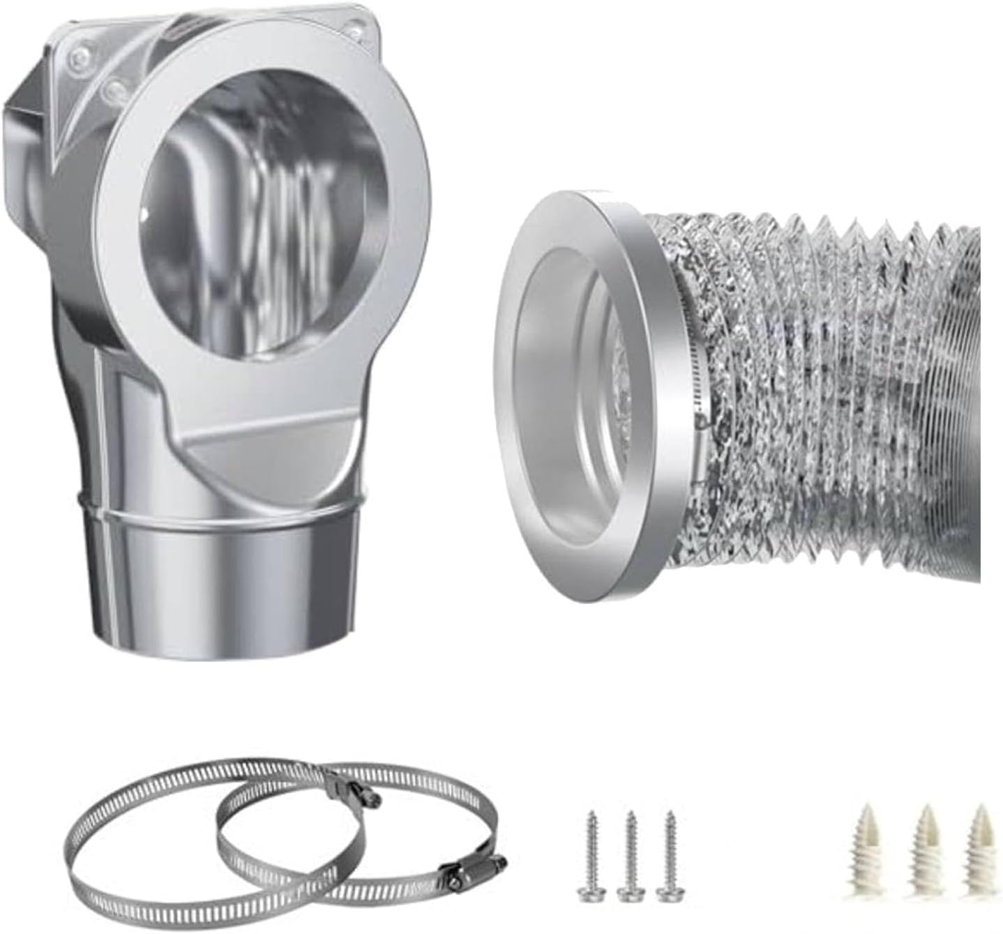 Fafeicy - kit de ventilation magnétique - 2,6 pieds - connexion puissante, conduit flexible