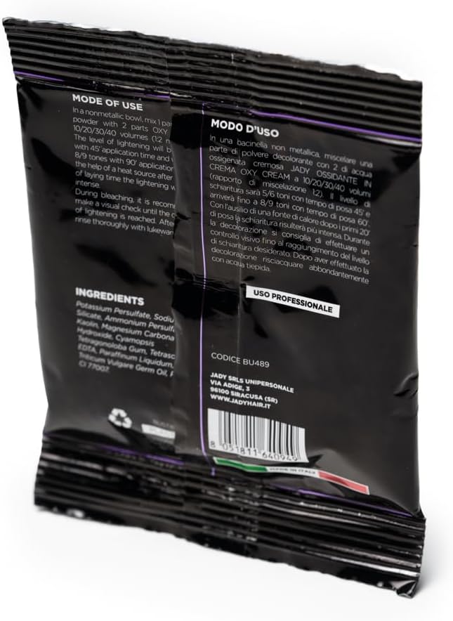 JaDy - Poudre Décolorante Blu 35g - éclaircit 9 tons, huile de germe de blé