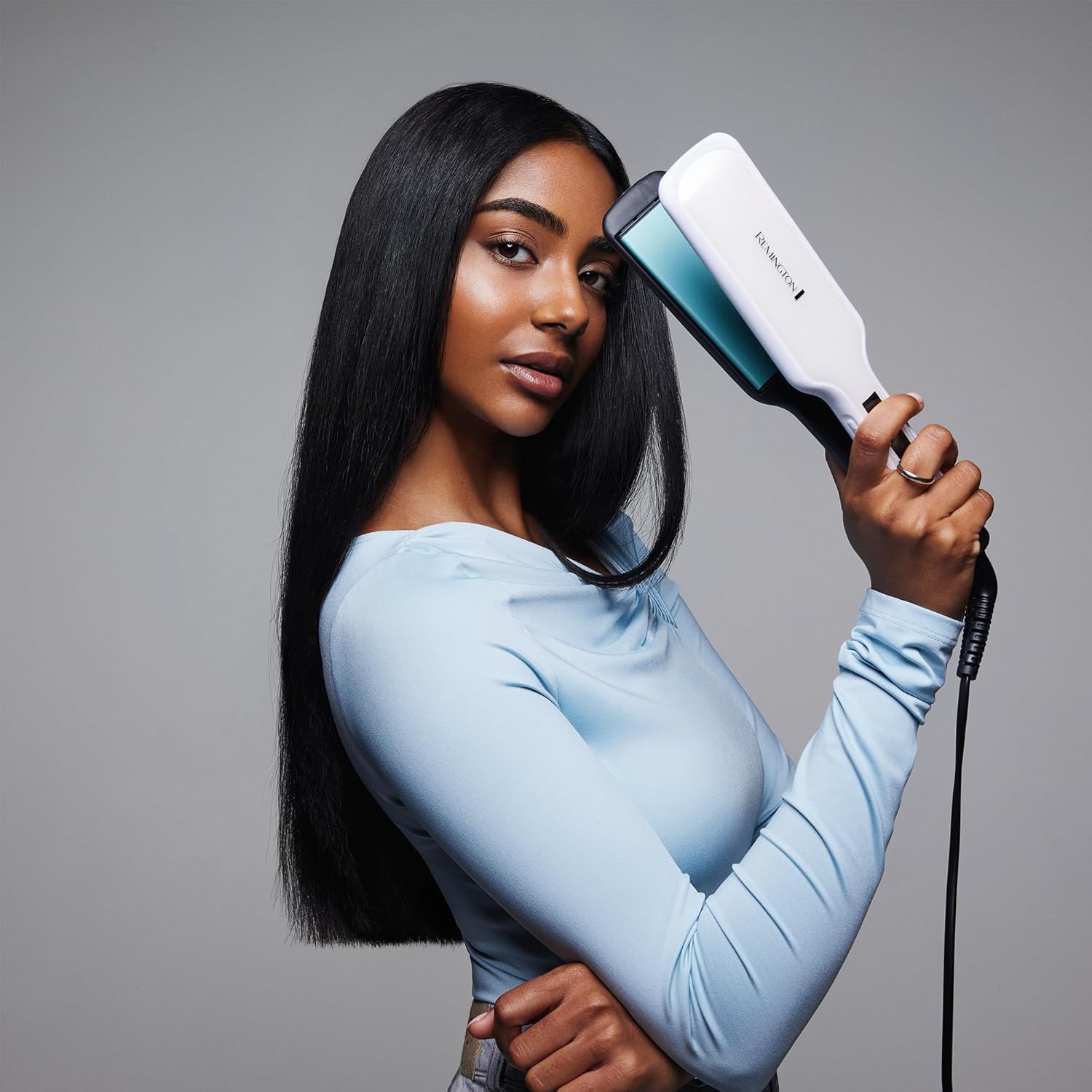 Remington - Lisseur Shine Therapy - plaques larges - céramique, soin argan & vitamine E, LCD, 150-230°C, S8550