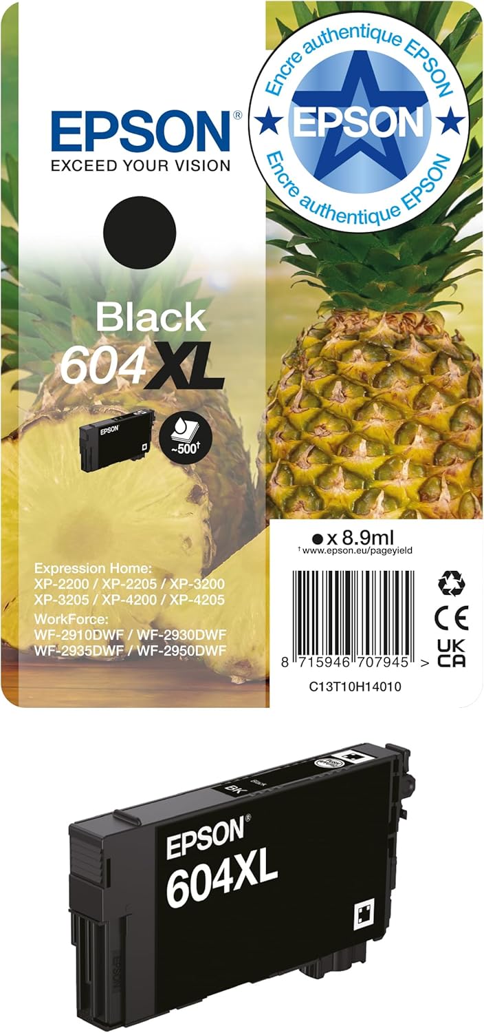 Epson - cartouche encre noire haute capacité - longue durée - 604XL