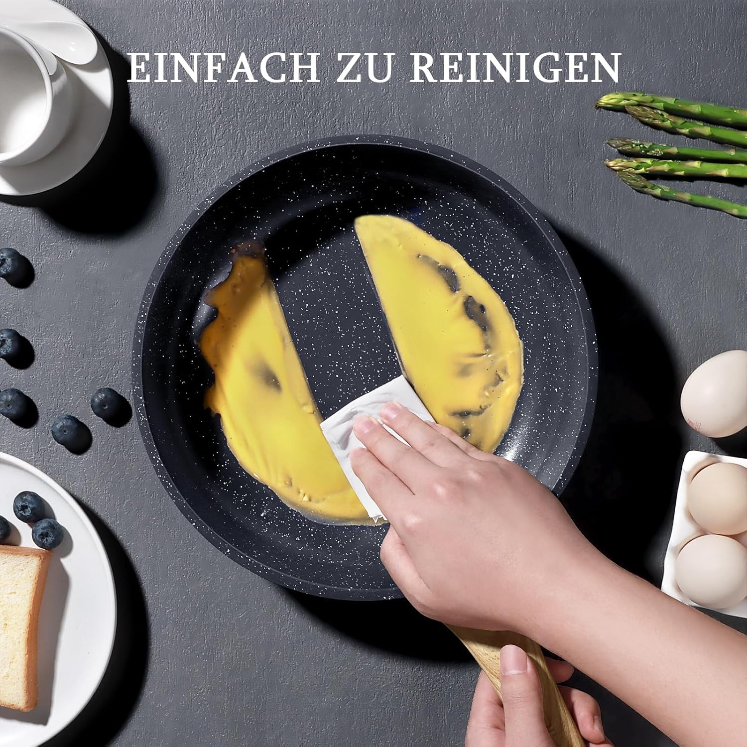 GiPP - poêle à frire en céramique - 24cm - antiadhésive, induction, sans PFAS/PFOA