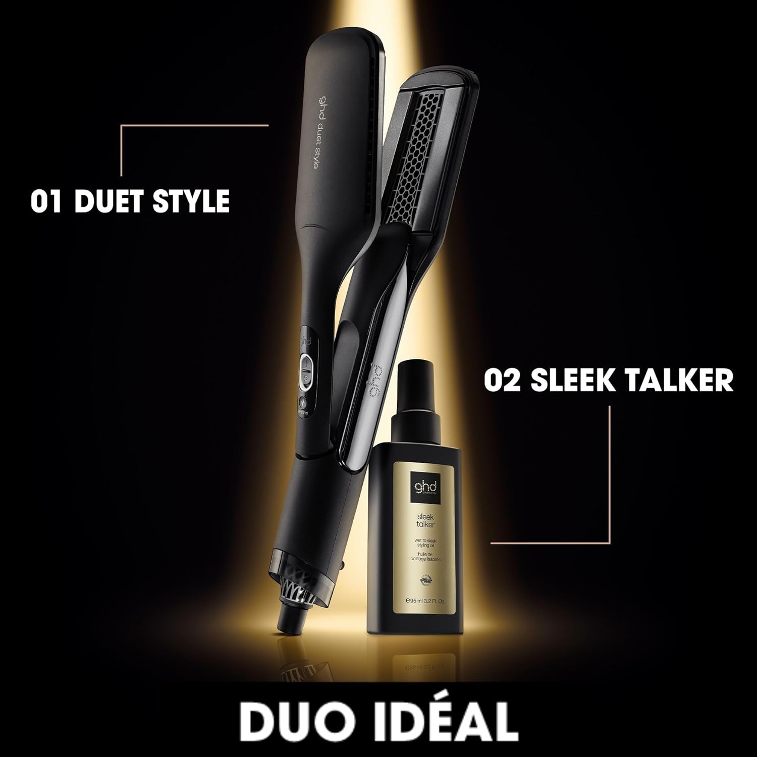 ghd - Duet Style - Lisseur 2-en-1, sèche et lisse, sans chaleur extrême