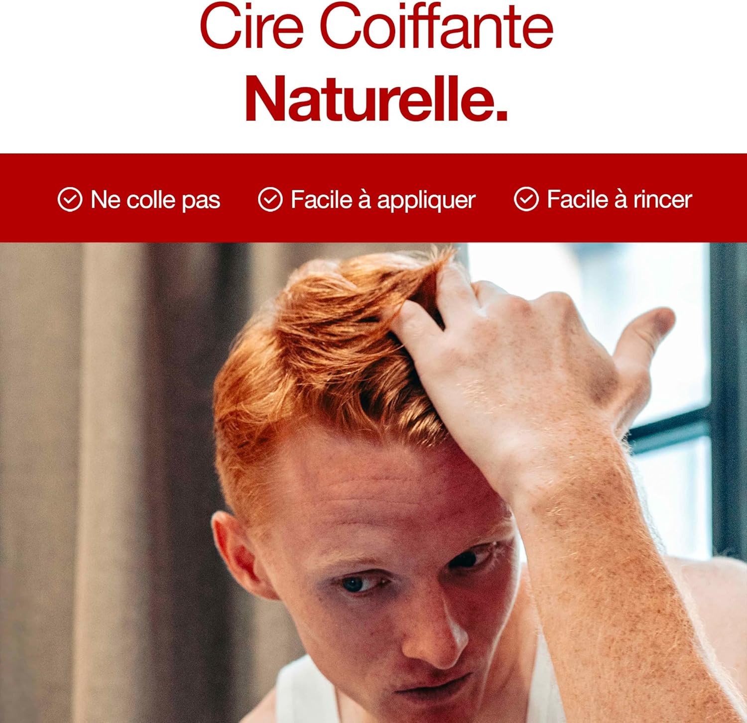 Sapiens - cire cheveux homme 80ml - effet mat, tenue longue, parfum mentholé