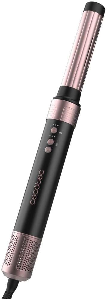 Cecotec - AirGlam Brosse chauffante 1400W 12en1, 14 têtes, Coanda CeramicCare