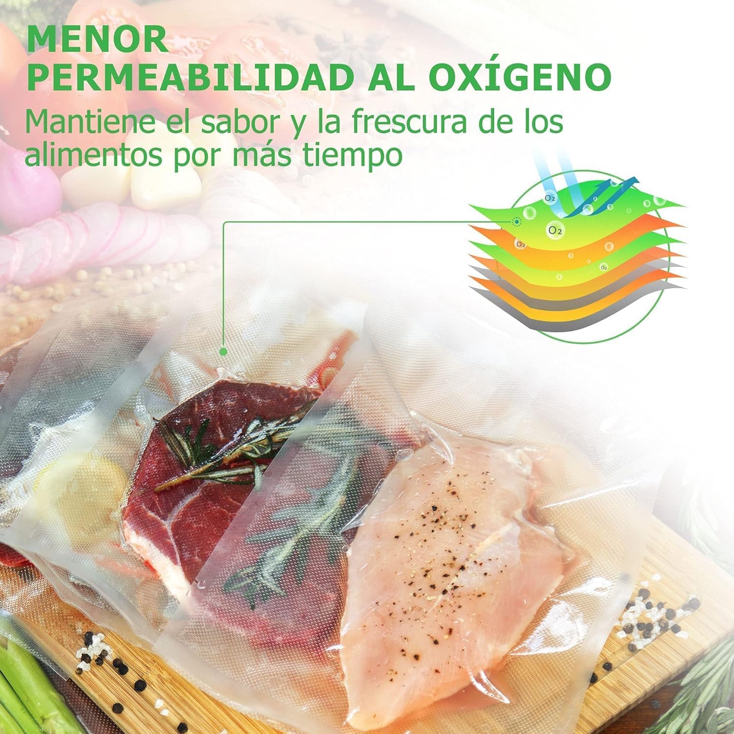 KitchenBoss - rouleaux sous vide 28x300cm - lot de 6, cuisson et conservation