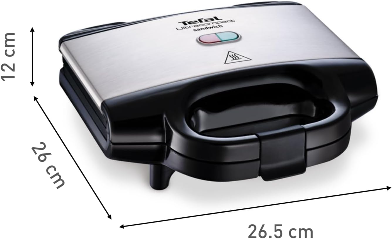 Tefal - Ultracompact - appareil croque-monsieur - rapide, rangement facile, sécurité, SM155212
