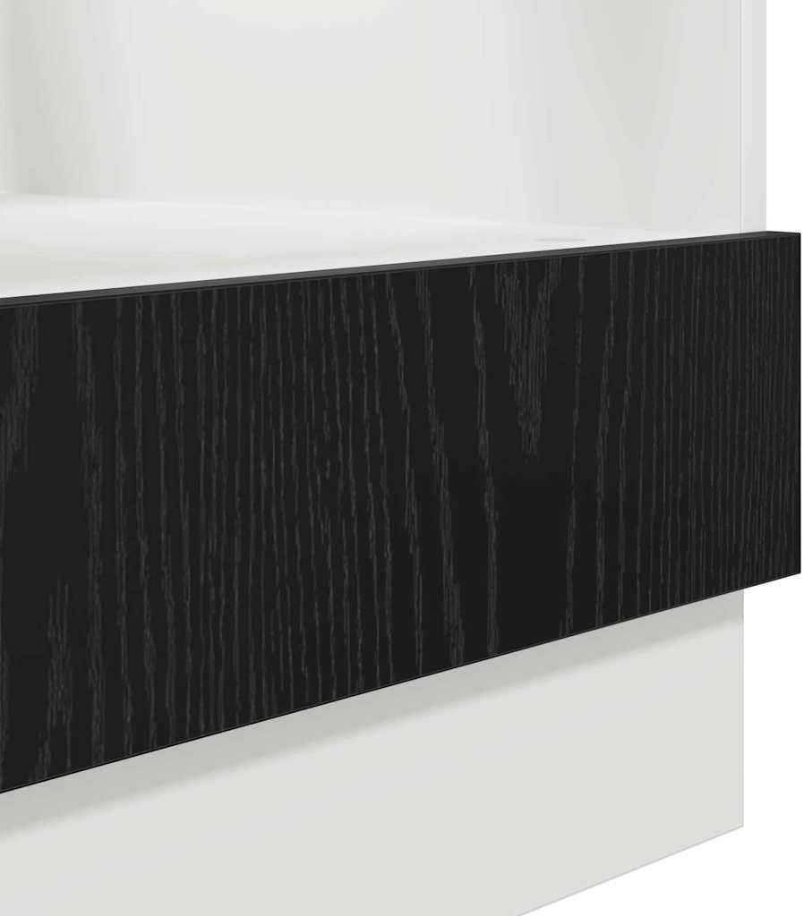 vidaXL - Armoire de four murale - 60x46x81,5cm - chêne noir, gain de place