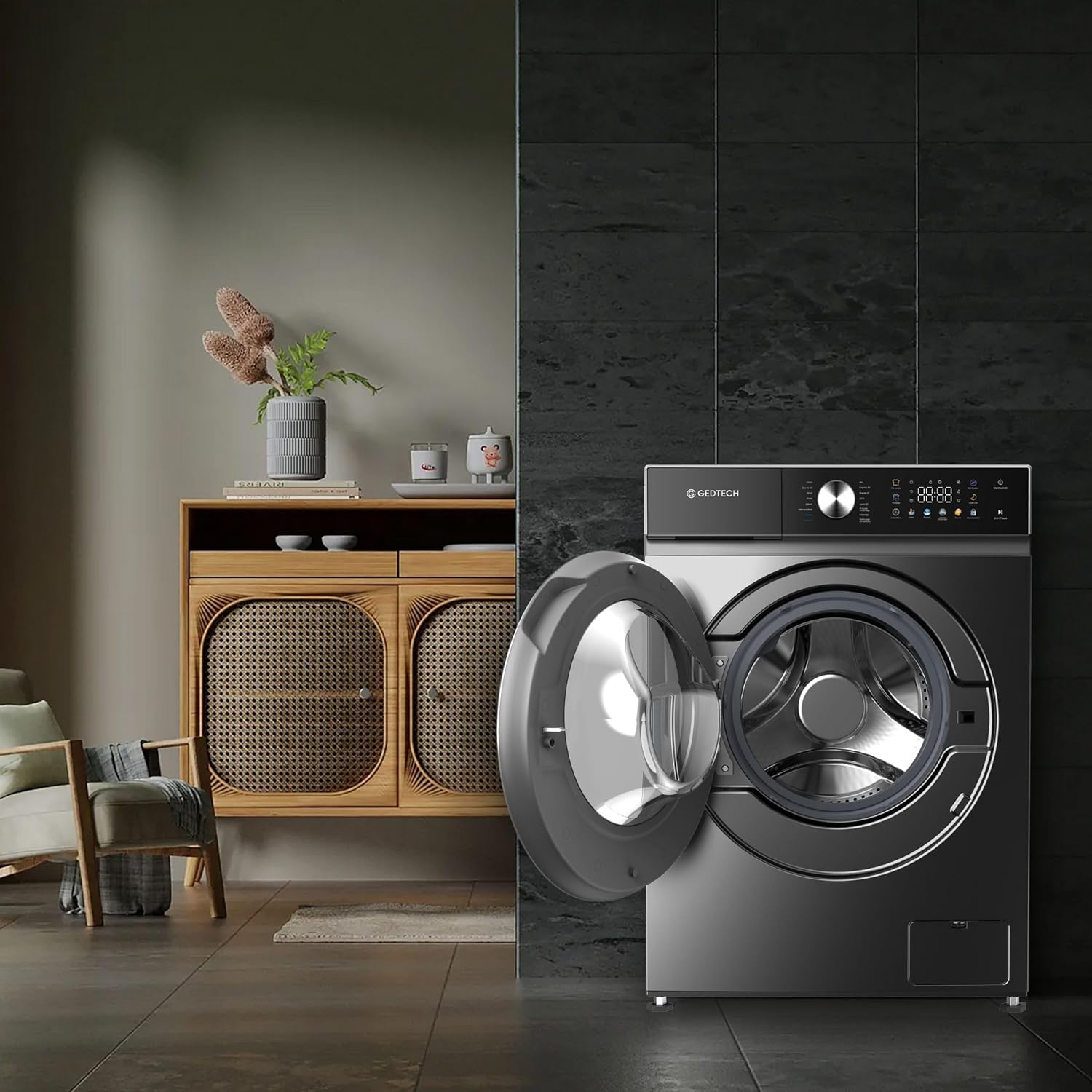 GEDTECH - lave-linge frontal 9kg 1400tr LED 16 programmes GLLPS91400DG