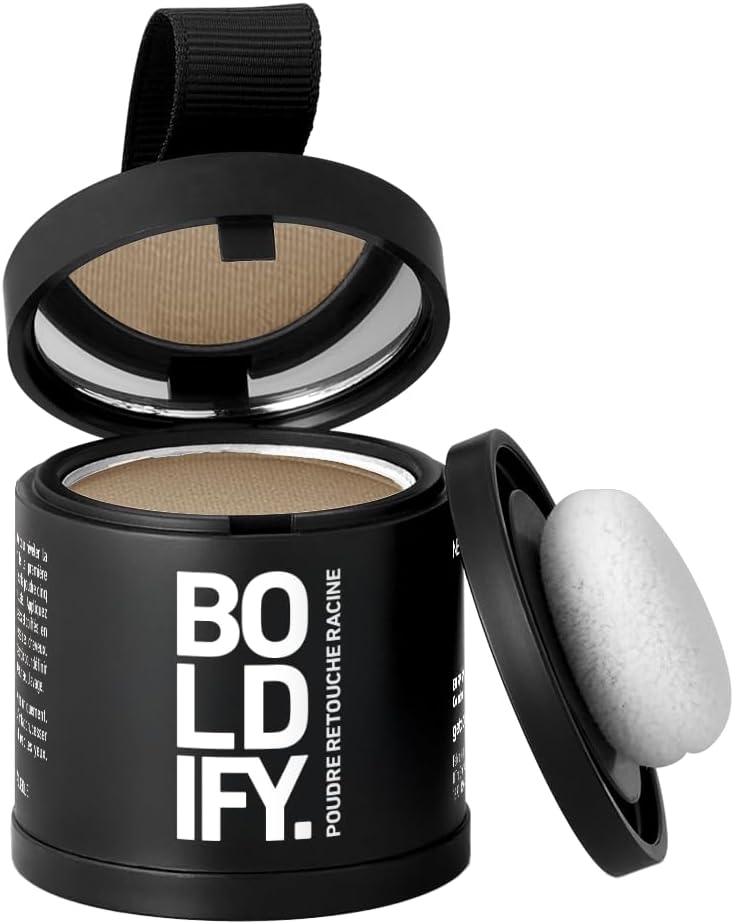 BOLDIFY - poudre racines cheveux - 10g - blond moyen, camoufle gris