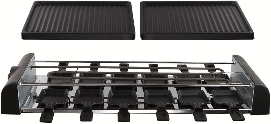 Appareil à raclette 12 pers, 1800W, grande capacité, DOC185