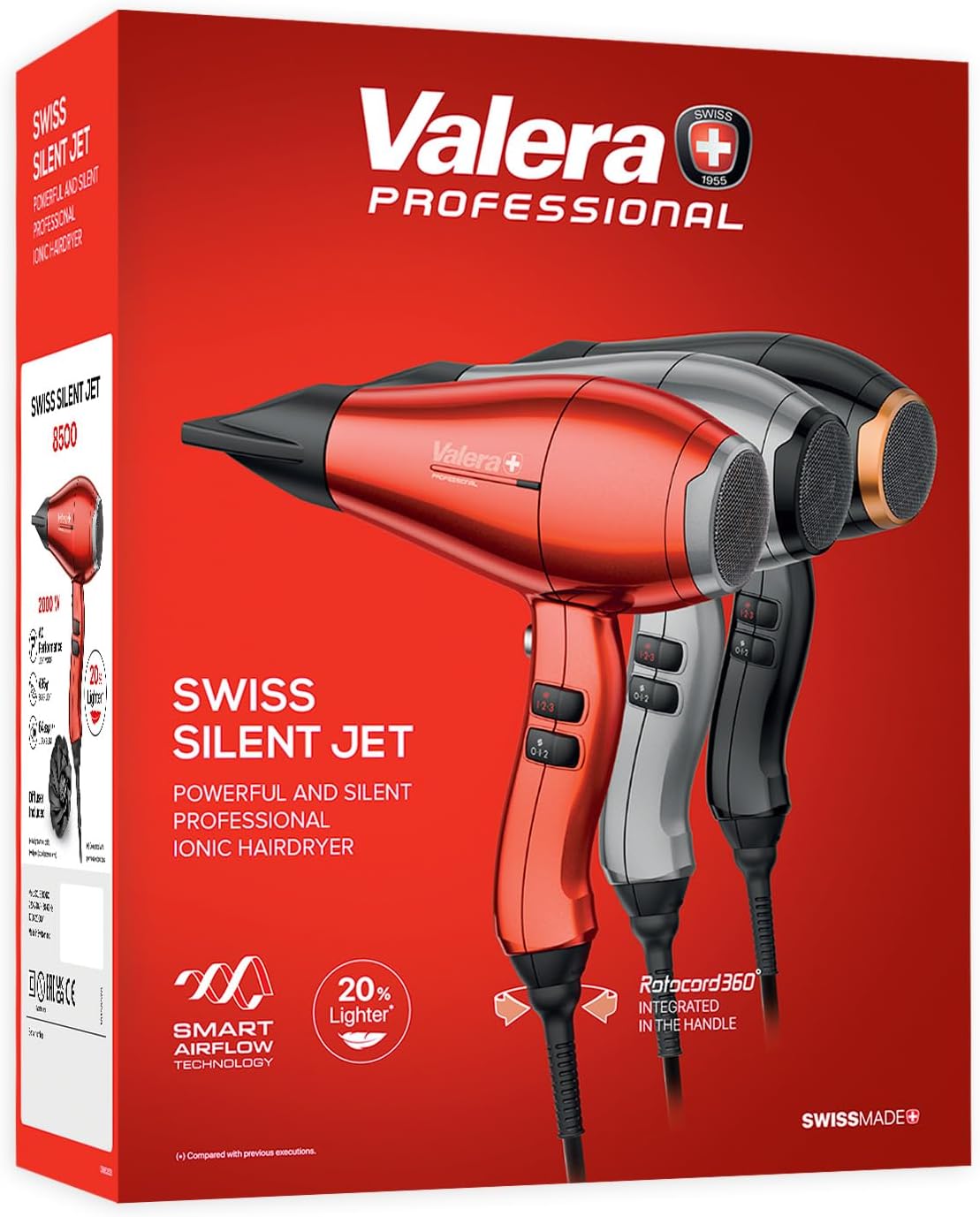 Valera - Sèche-cheveux Silent Jet 2000W - câble ultra-flexible - SXJ8500RC