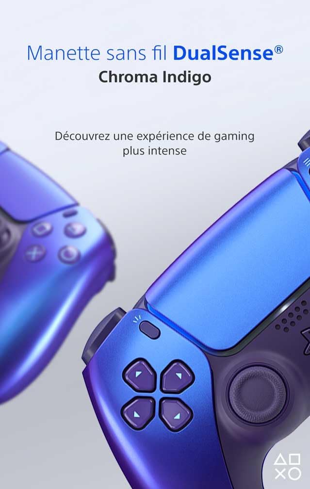 Sony - Manette DualSense PS5/PC - Sans fil, Haptique, Indigo