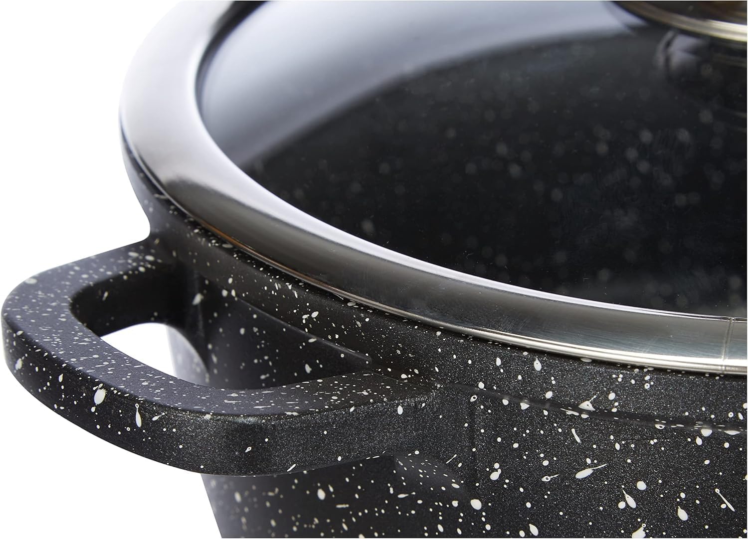 Kamberg - faitout série fonte aluminium 28 cm - revêtement pierre, induction, couvercle verre, sans PFOA - 0008033