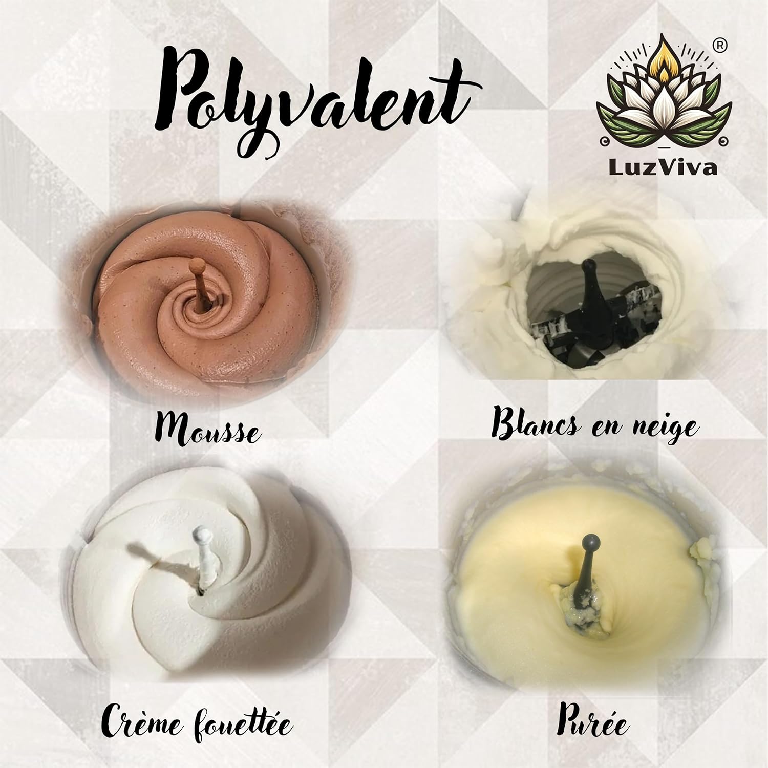 LuzViva - fouet accessoire pour Thermomix TM6/TM5/TM31 - haute qualité