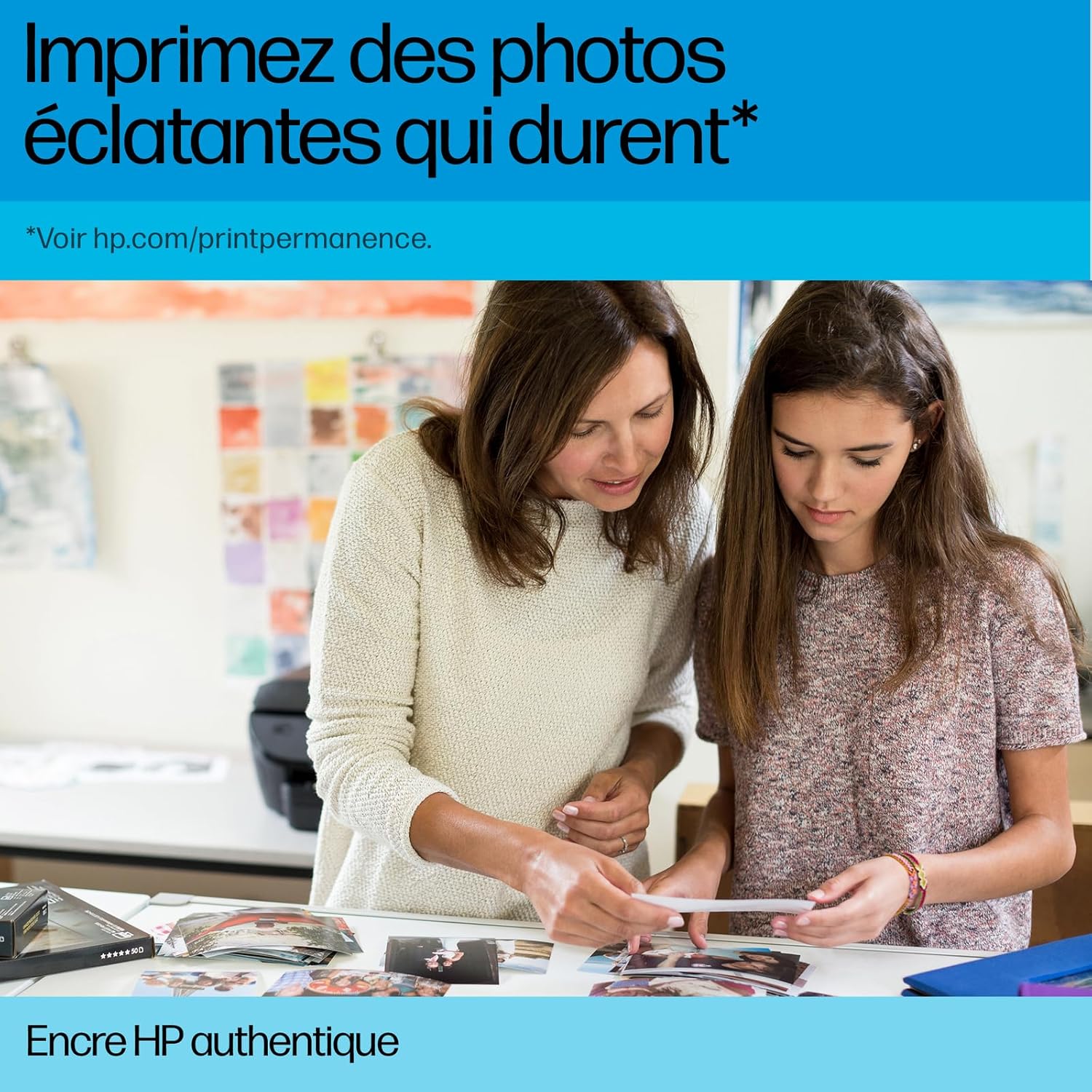 HP - 62 série - Pack de 2 cartouches d'encre, couleurs variées, compatible Envy/OfficeJet - N9J71AE