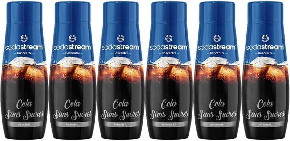 SodaStream - concentré cola sans sucres - 440ml - prépare 9L de soda