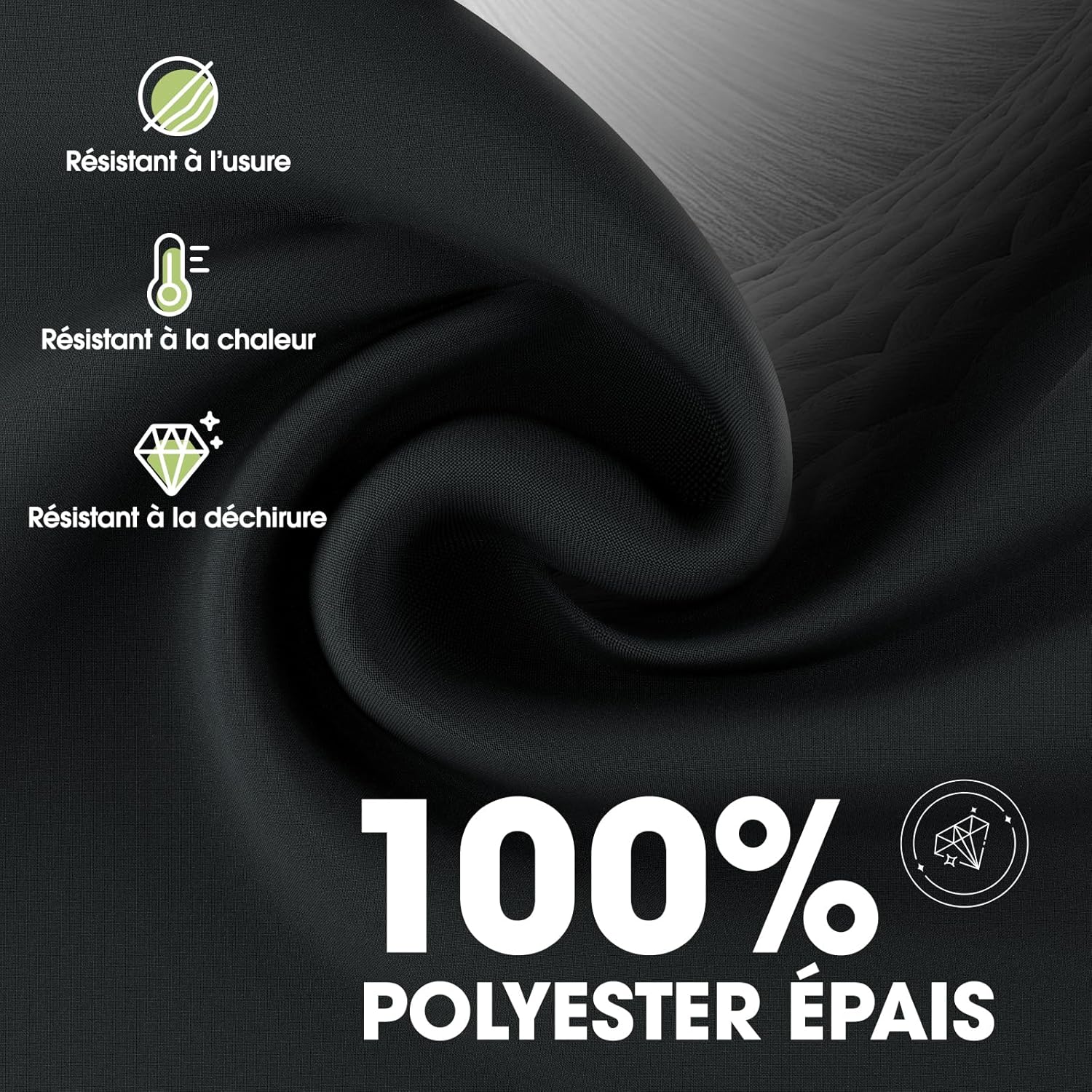 Pureegg - nappe rectangulaire lot de 2 - 140x240cm - polyester lavable