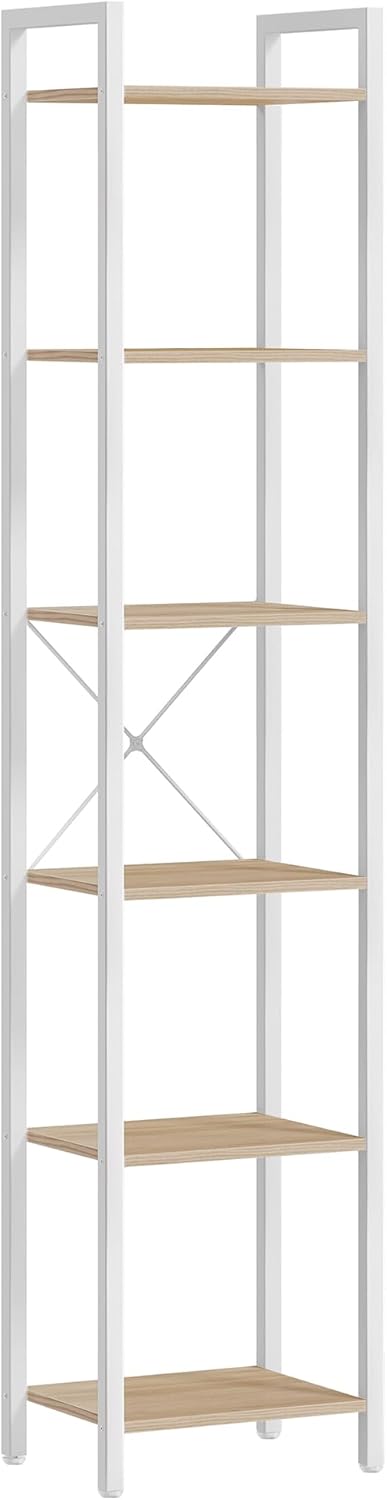 VASAGLE - LLS101N01 - étagère 6 niveaux, 30x40x187,5cm, style industriel