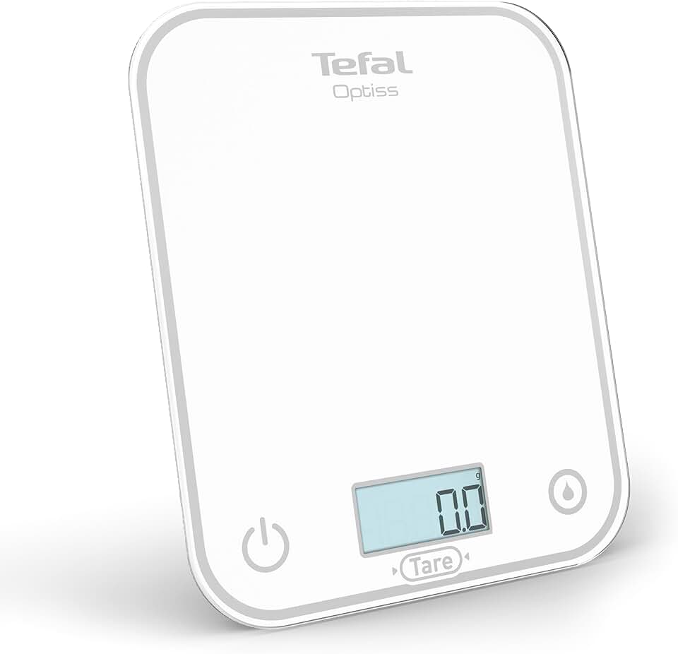 Tefal - Optiss balance de cuisine 5kg - écran LCD, anti-rayures, BC50U0V0