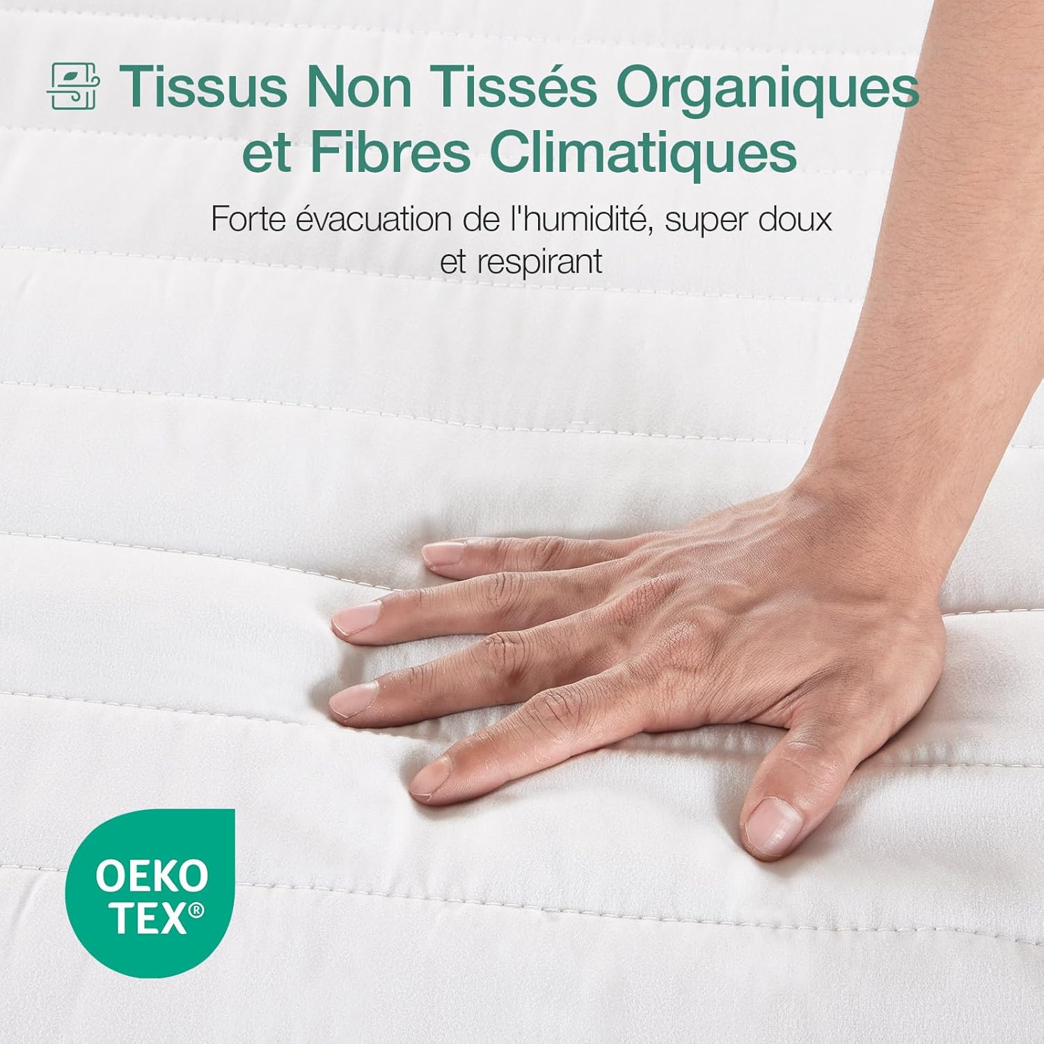 Novilla - Matelas 7 zones - 90x200cm - housse amovible, mousse, 16cm