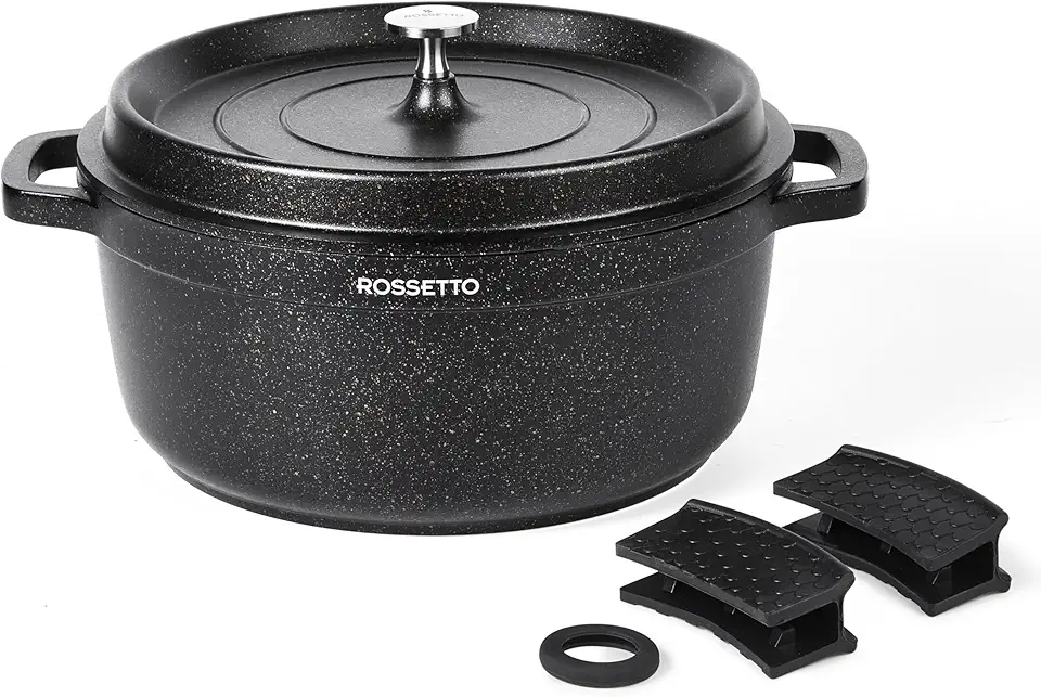 Rossetto - Cocotte ronde 28cm - fonte alu, céramique, induction, 6,6L