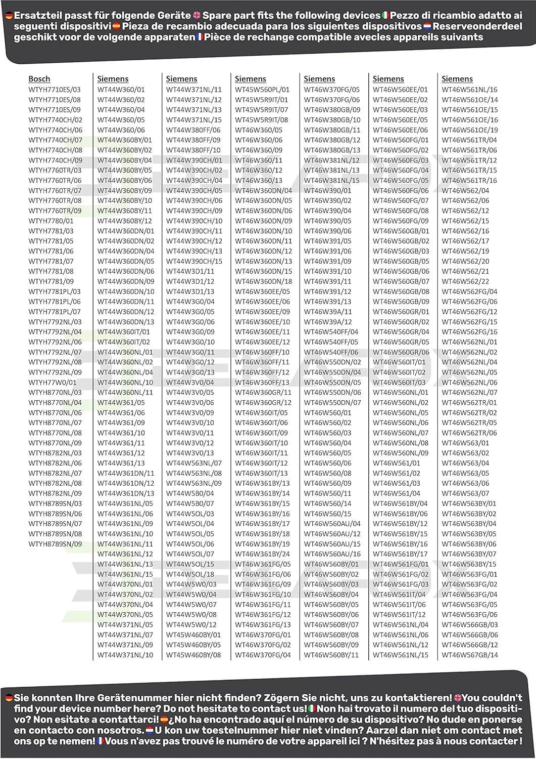 Bosch Siemens - sèche-linge séries Avantixx EcoLogixx iQ - clapet d'entretien 6 vis - pour échangeur de chaleur - 006467
