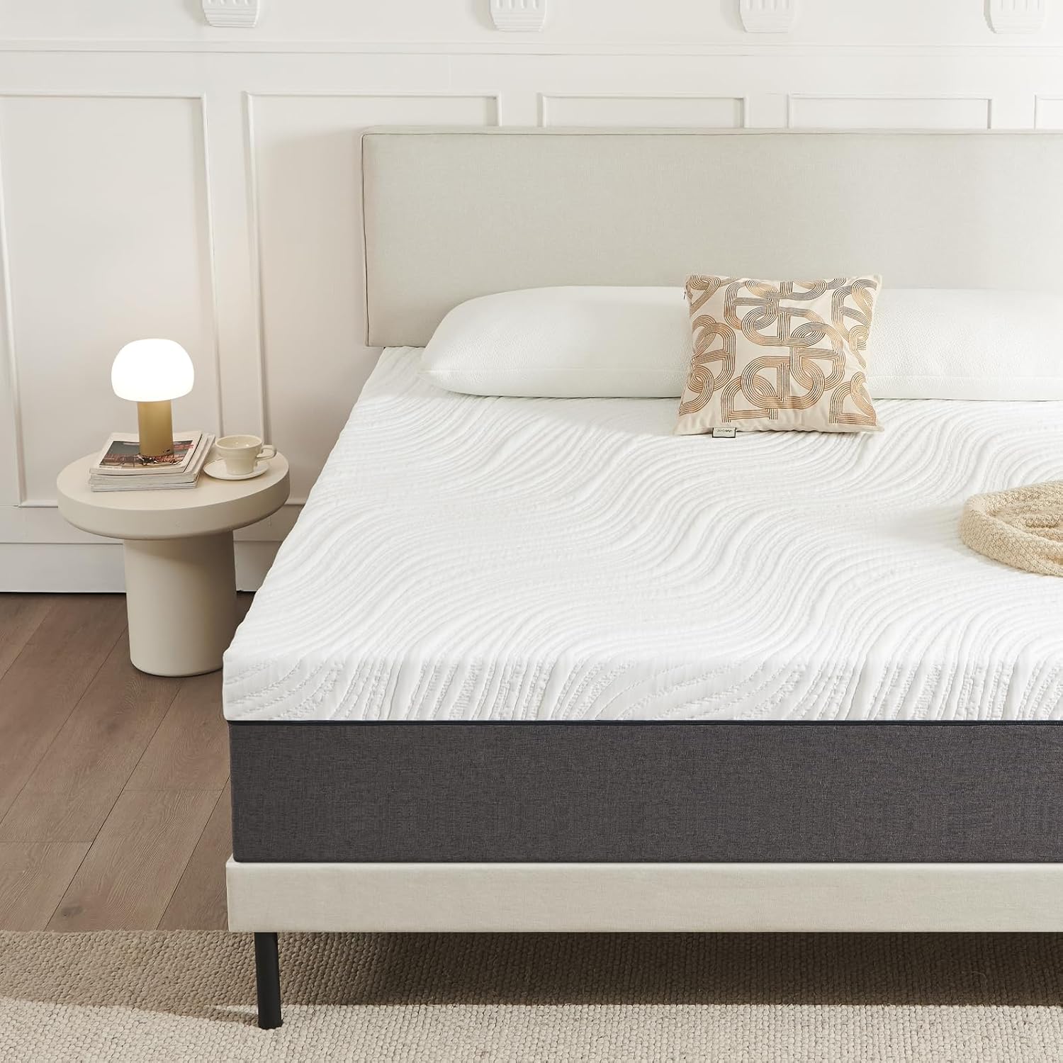 Matelas - mousse mémoire 7 zones - 160x200x18 cm - réversible, soutien parfait