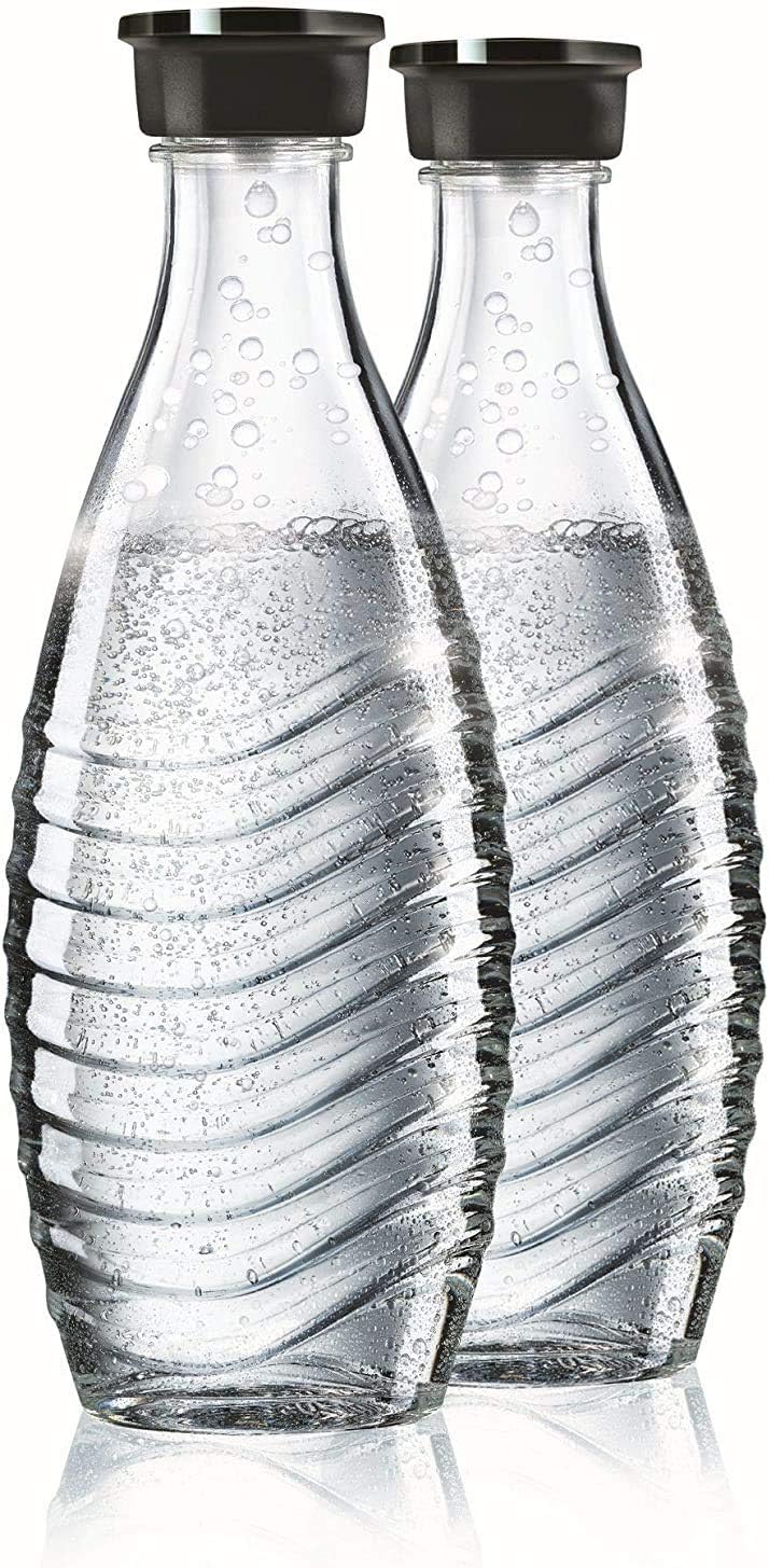 Sodastream - Carafes en verre Crystal - 0,7L - Lot de 2, lave-vaisselle