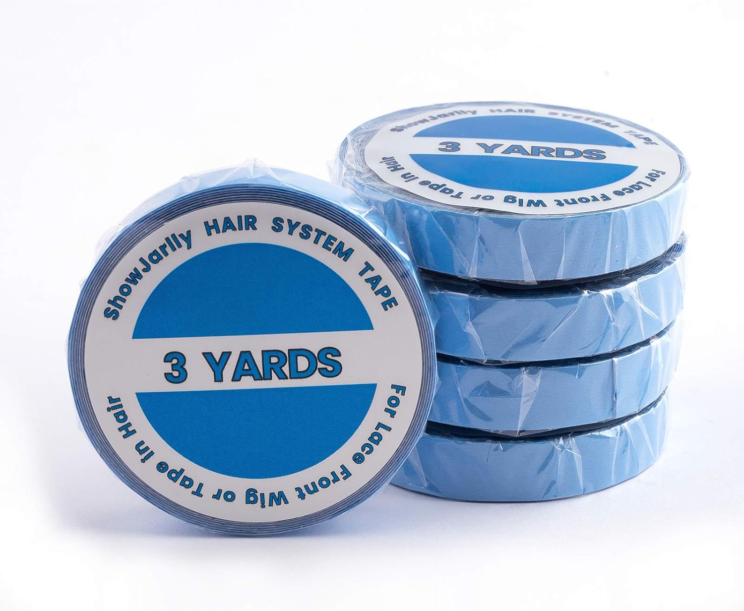 ShowJarlly - ruban adhésif double Lace - 0,8cm x 3Yards - fixation forte cheveux