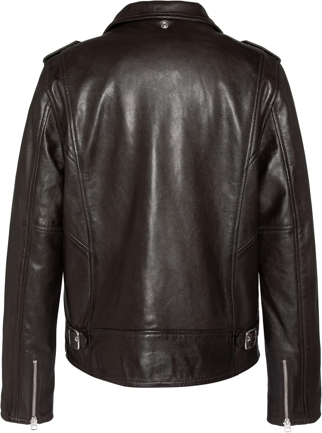 Schott - Perfecto cuir homme - coupe ajustée, noir, style biker