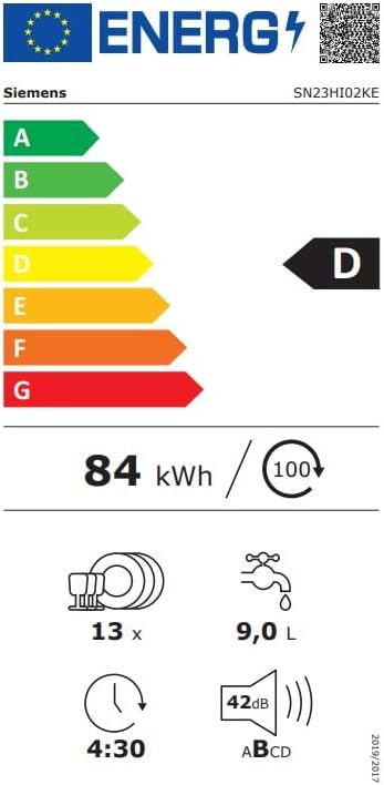 Siemens - lave-vaisselle iQ300 - 60 cm - varioSpeed Plus SN23HI02KE