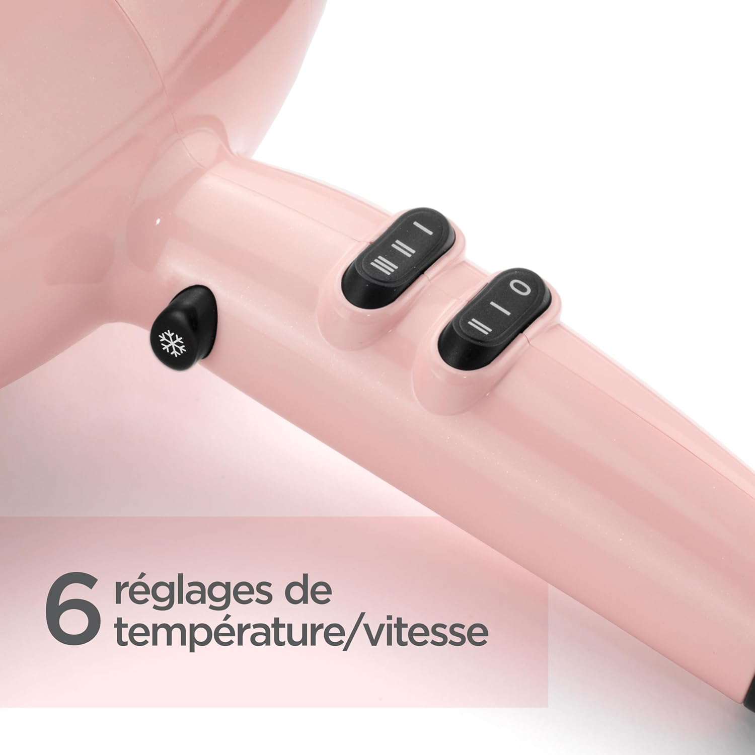 Babyliss - sèche-cheveux Rose Blush - design léger 2200W - 5337PRE