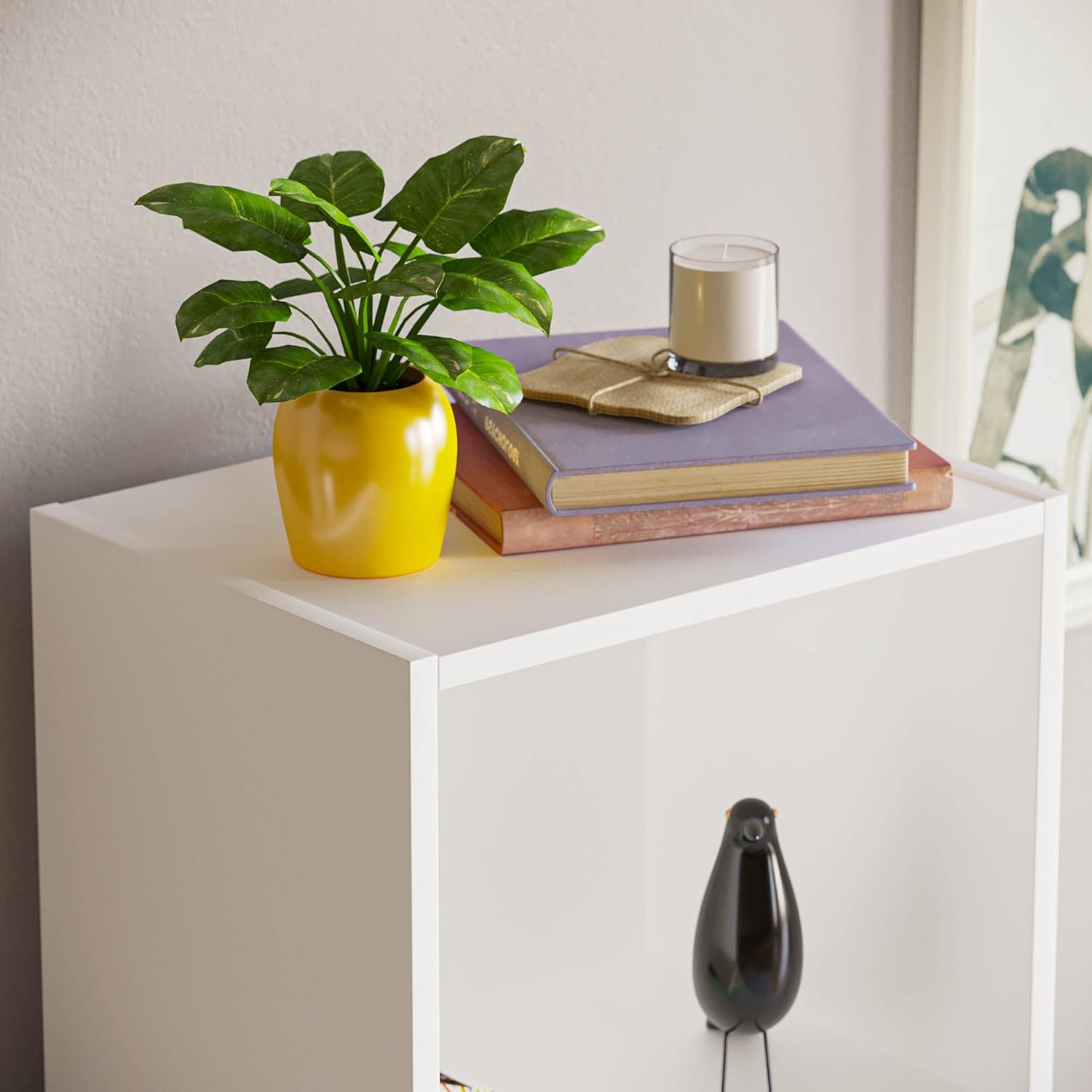 Vida Designs - Oxford bibliothèque 5 étagères blanc, bureau, séjour