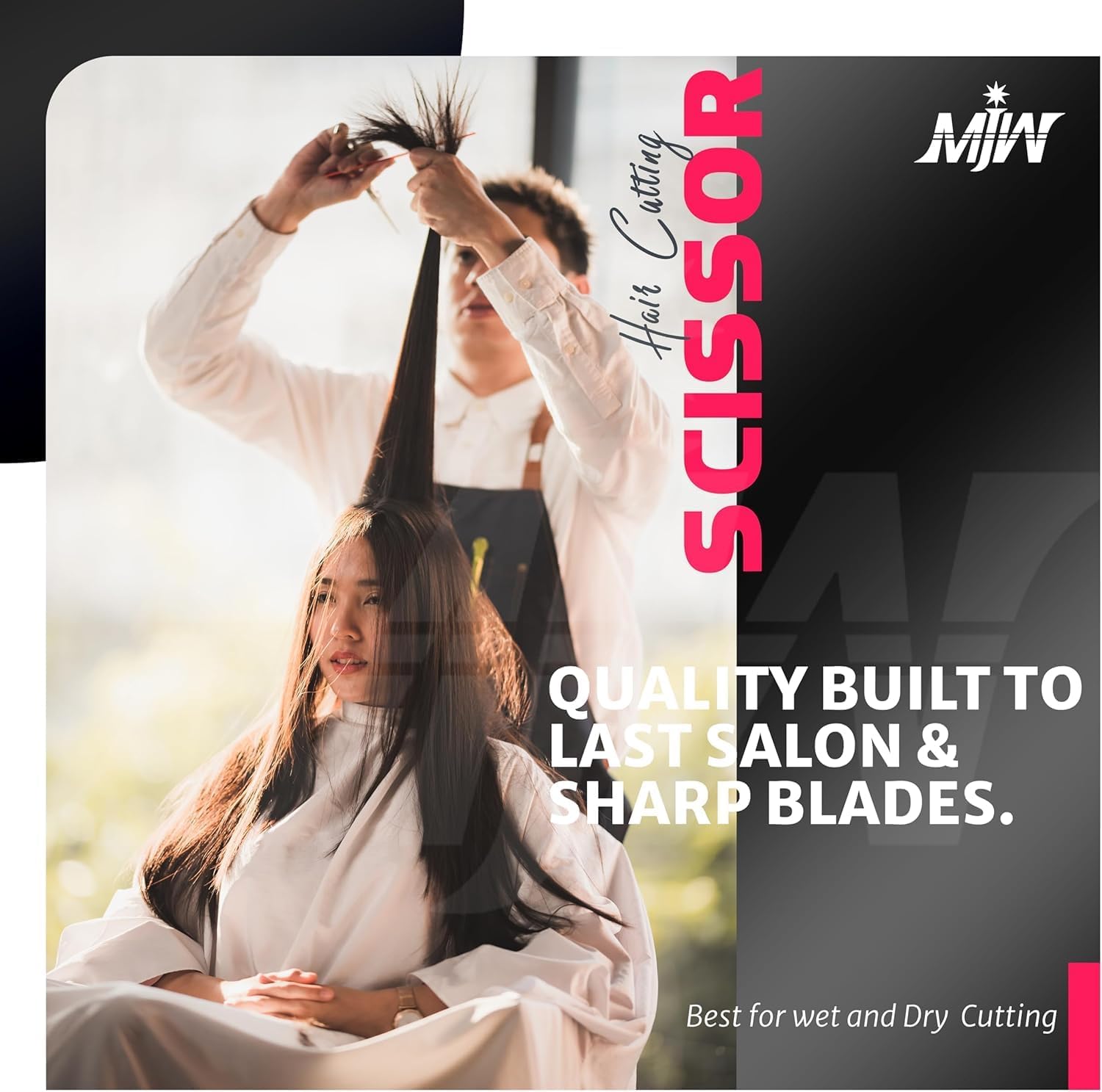 MJW - ciseaux de coiffure professionnels - 6,5