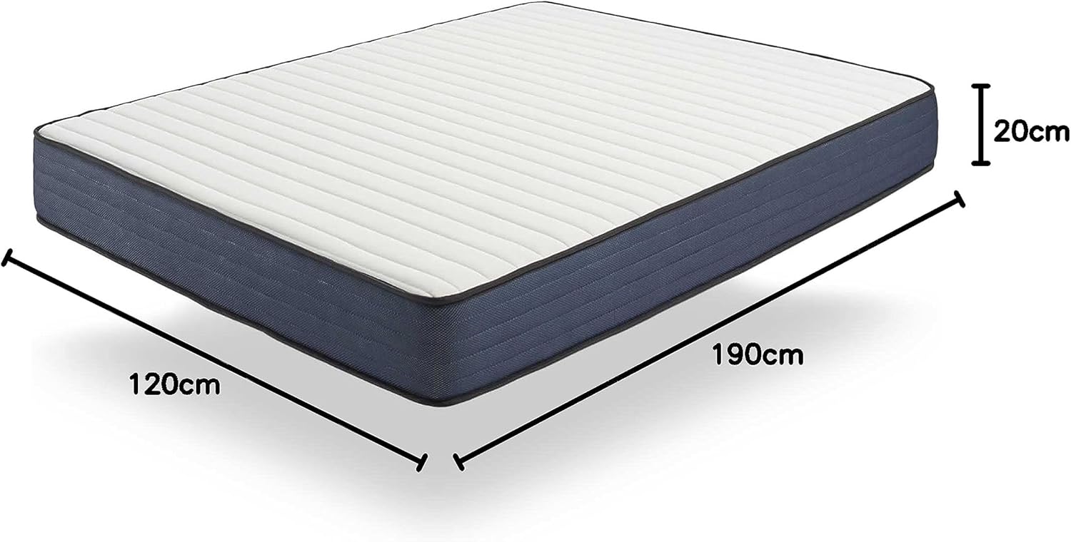 NATURALEX - PerfectSleep - 120x190 cm - Mémoire de forme, latex, réversible, 7 zones