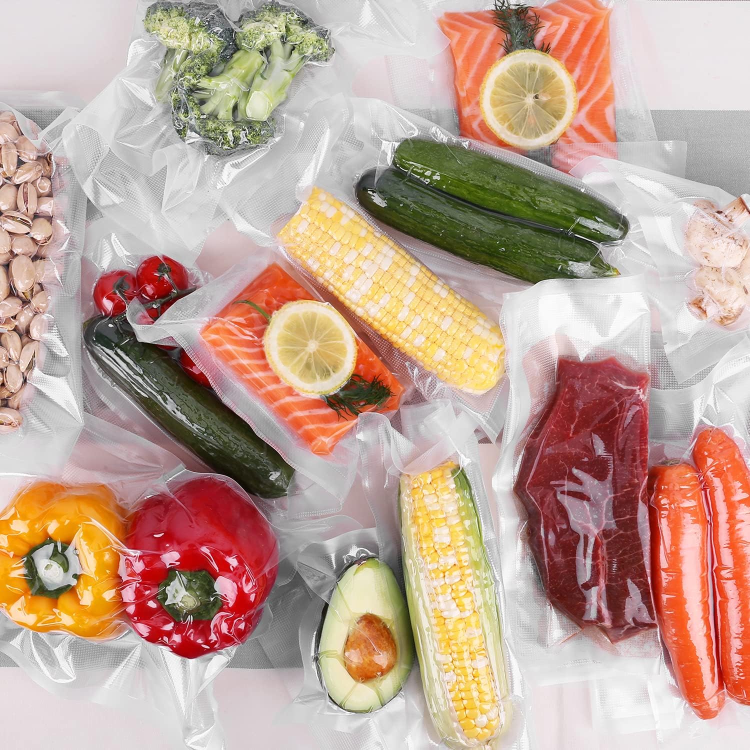 Rouleau sous vide alimentaire – 3 tailles 28/25/20x300cm – sans BPA, compatible toutes machines