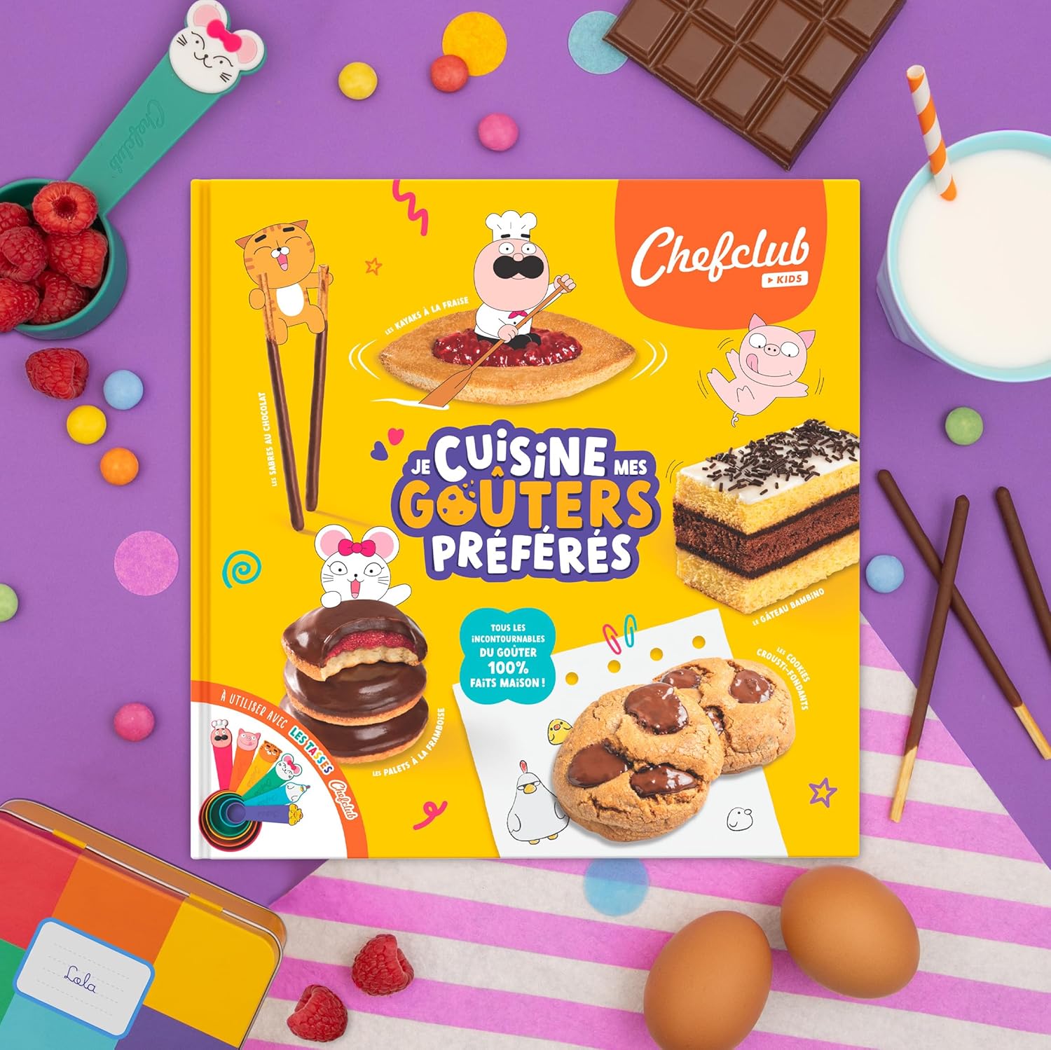 Livre de recettes - Goûters faits maison - coffret créatif - Pâtisserie enfant