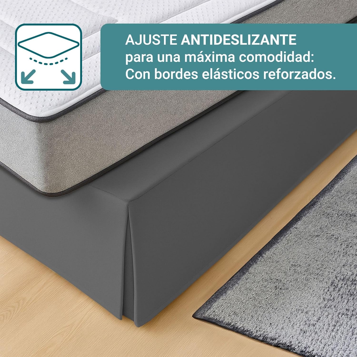 Housse de canapé - 135x190/200 cm - réglable, antidérapante, respirante, fabrication Espagne